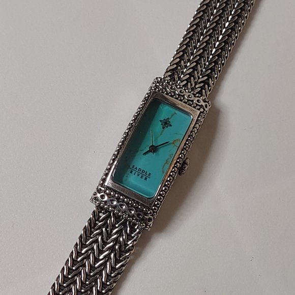 Very Awesome Saddle River Watch With Blue Dial - Picture 1 of 9